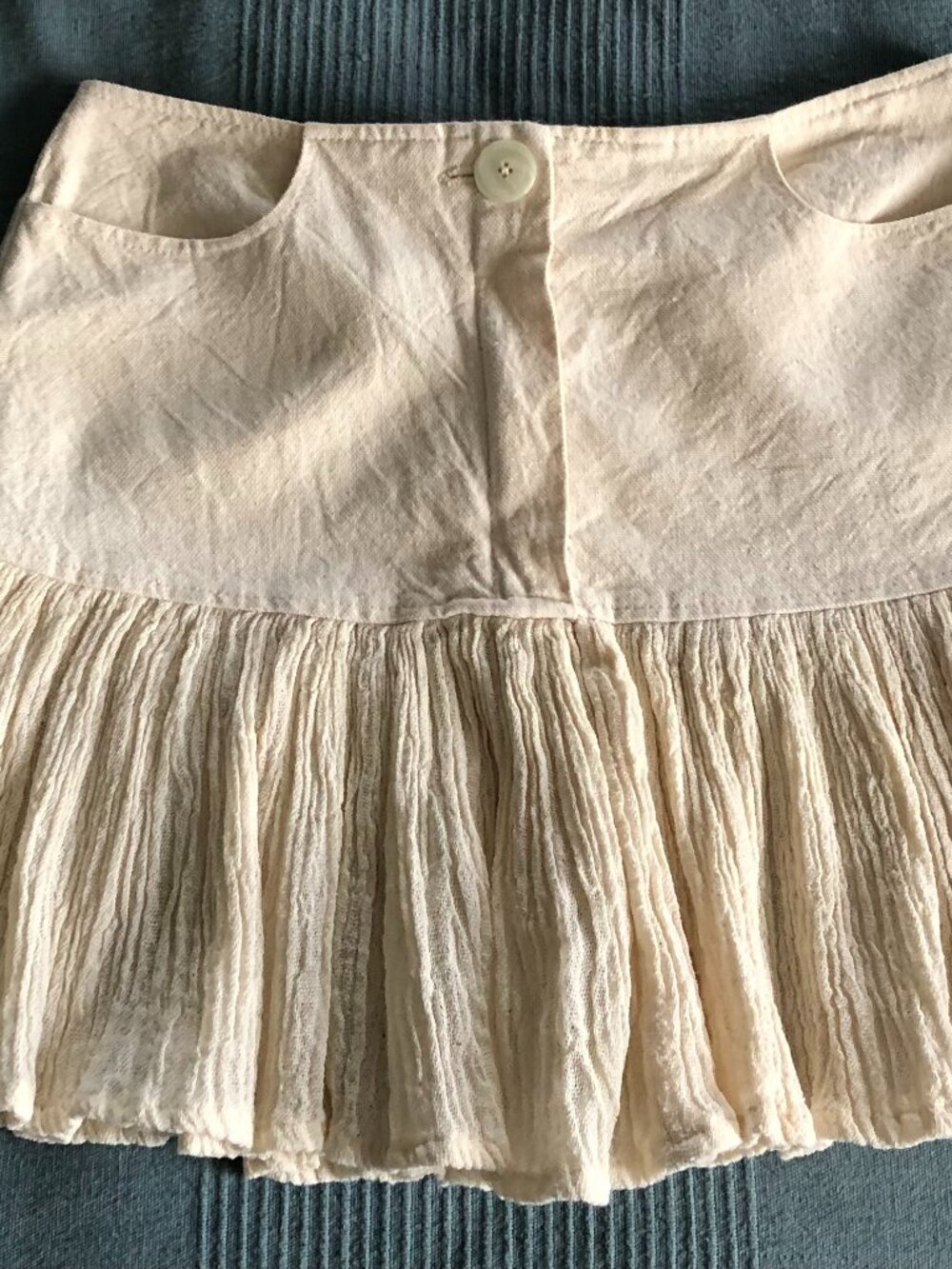 Halo Labels - cotton & gauze mini skirt - Small